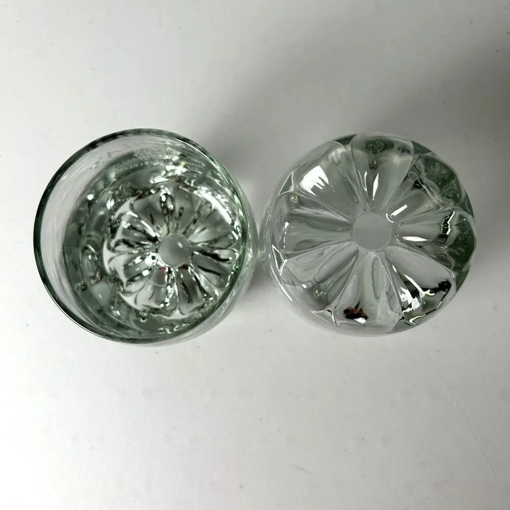 O'Mara's‎ Irish Country Cream Rippled Bottom Rocks Whiskey Glass Set of 2 Bar